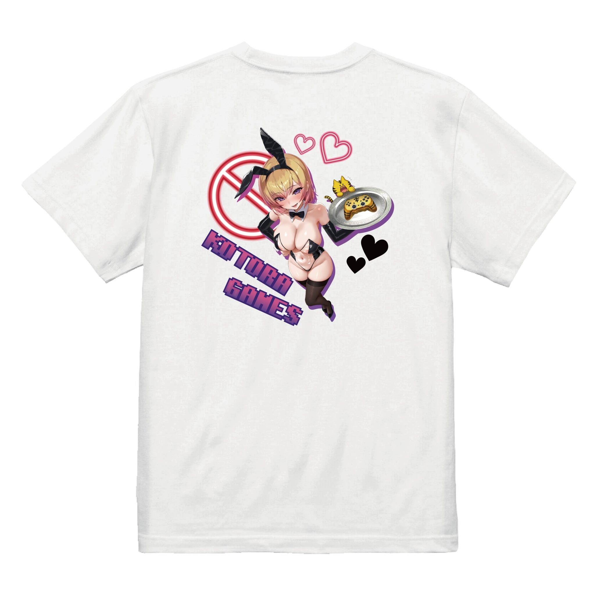 バックプリントイラストTシャツ