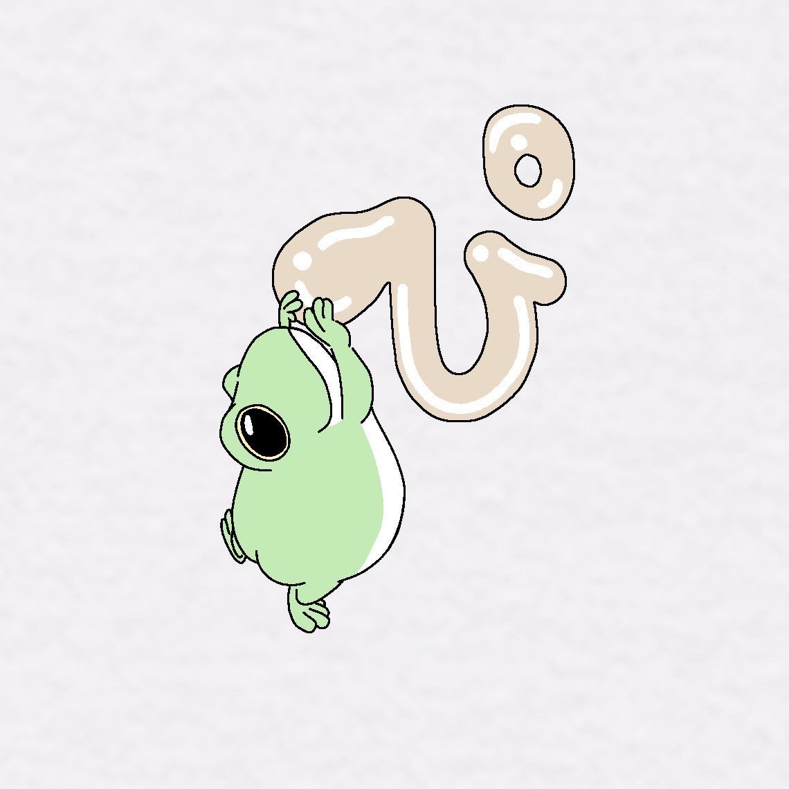 ぶらさがりイエアメちゃんTシャツ