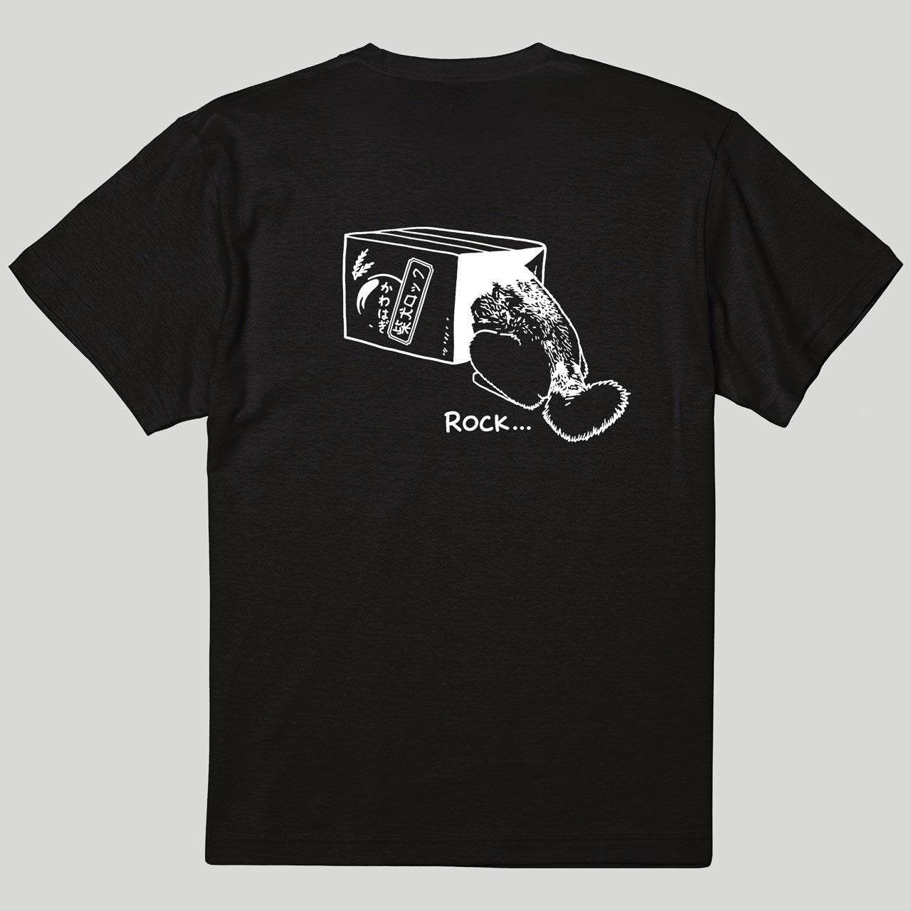 背中で透明中Tシャツ【バックプリント】