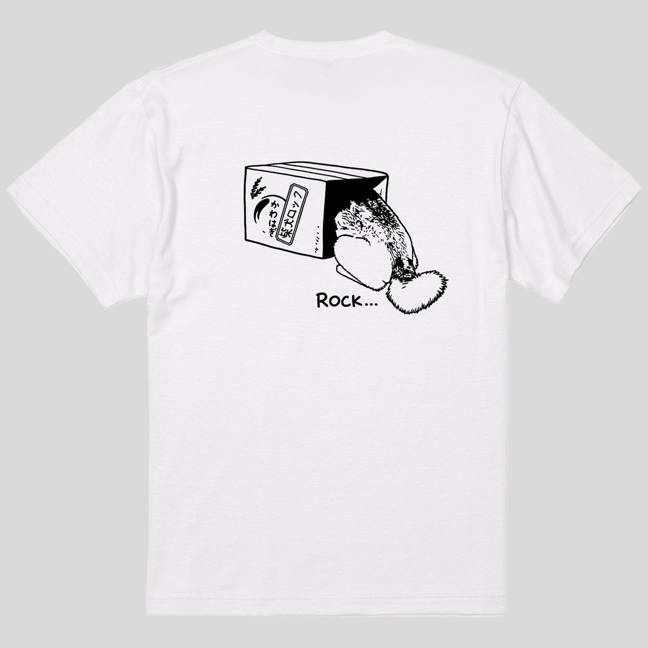 背中で透明中Tシャツ【バックプリント】