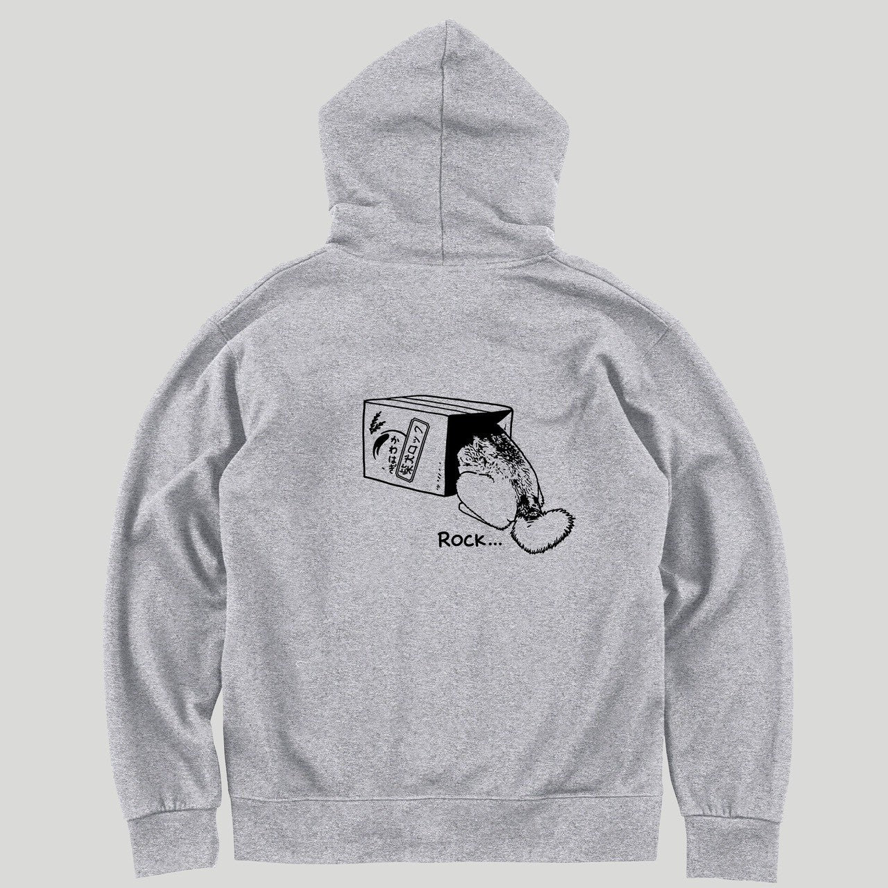 背中で透明中パーカー【バックプリント】