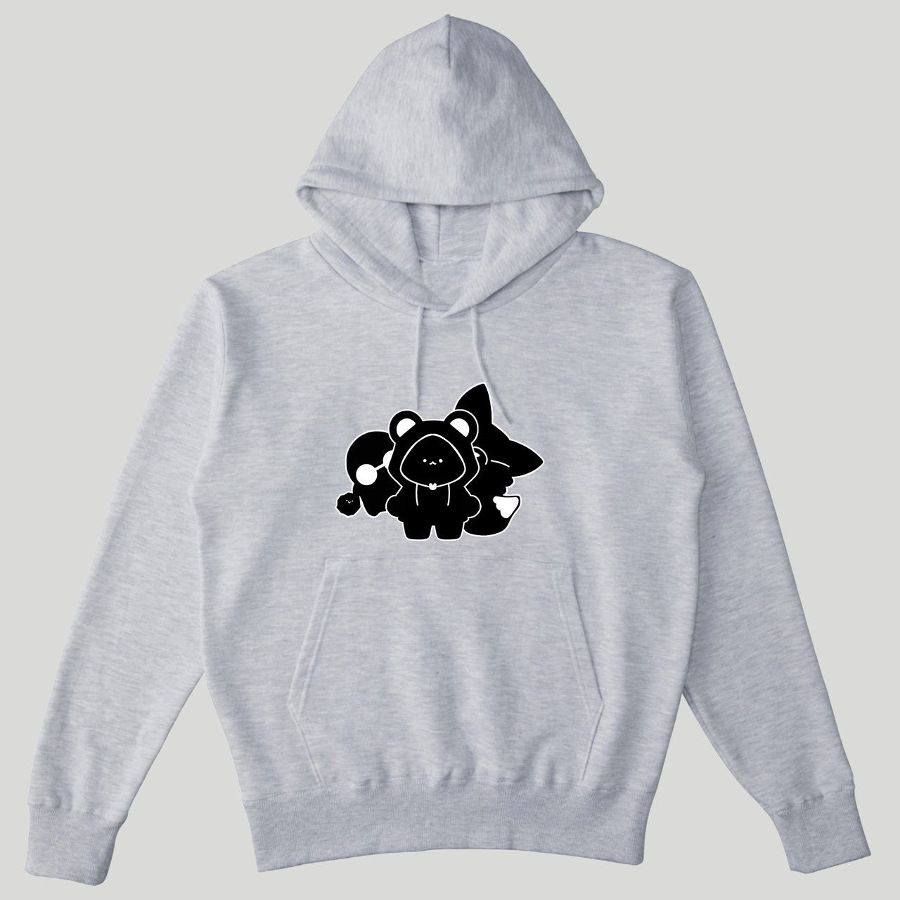 くまと幽霊と狐パーカー