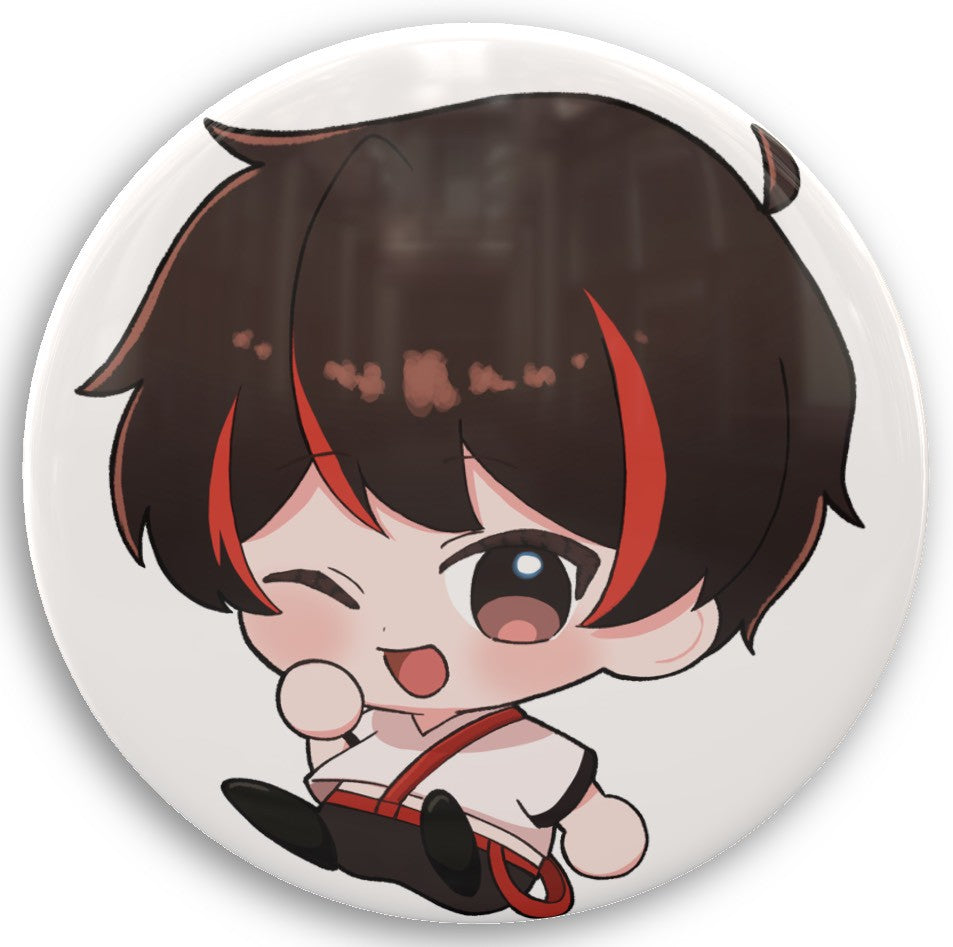 ぽっぽ缶バッジ【送料無料】