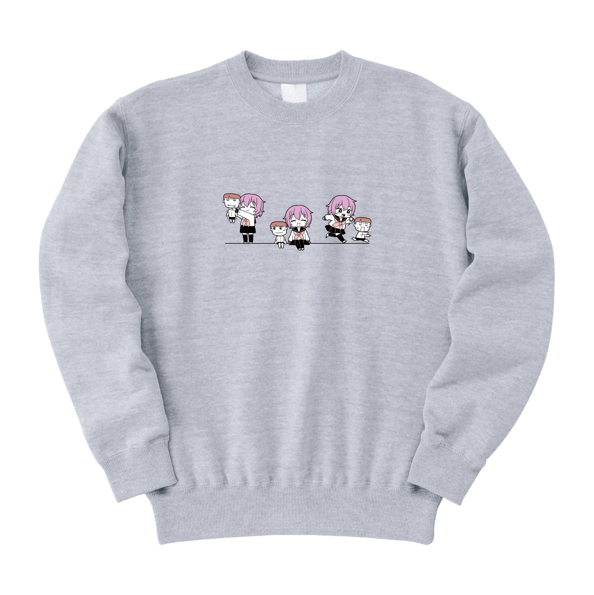 紫苑×ホワイト・シンプルカラースウェット