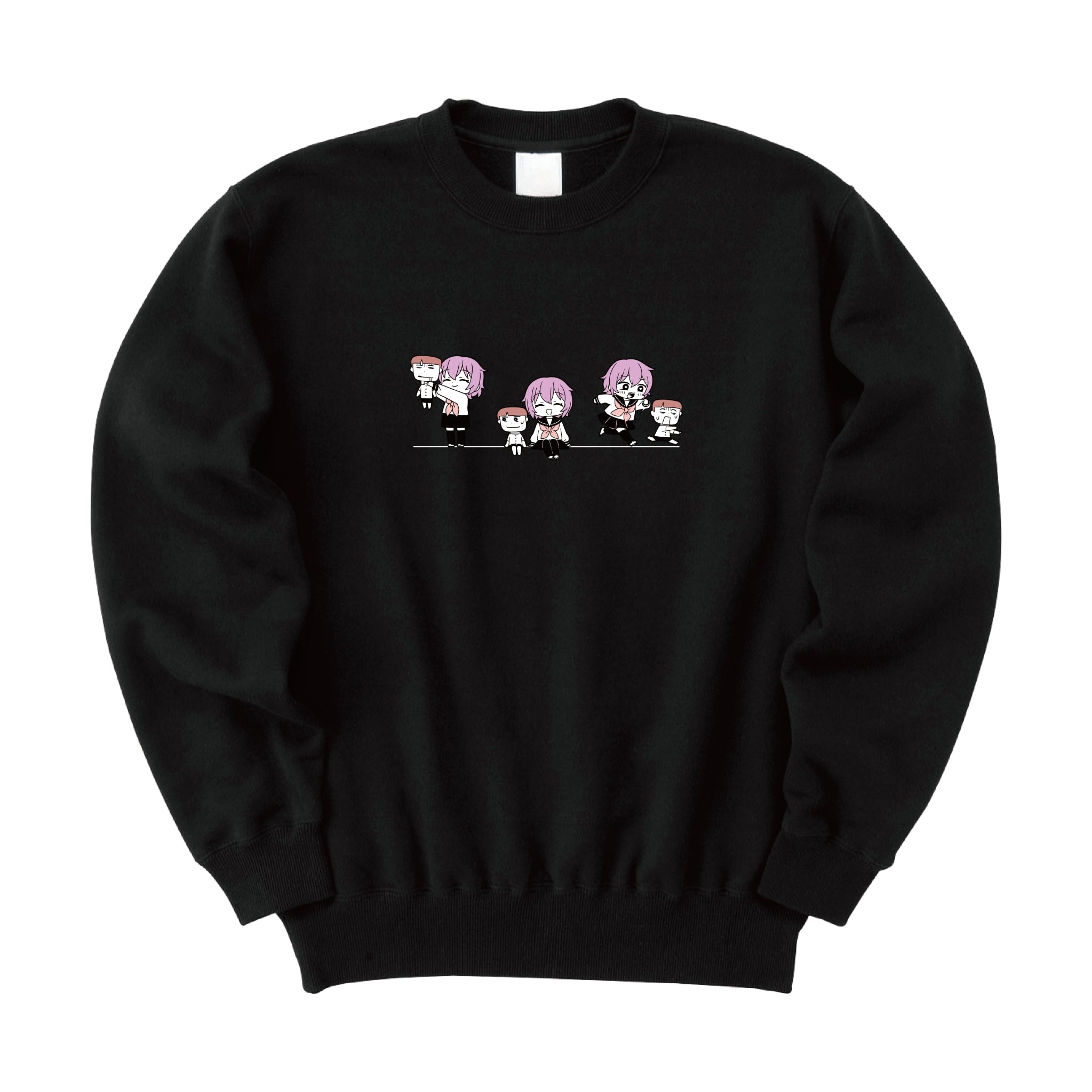 紫苑×ホワイト・シンプルカラースウェット