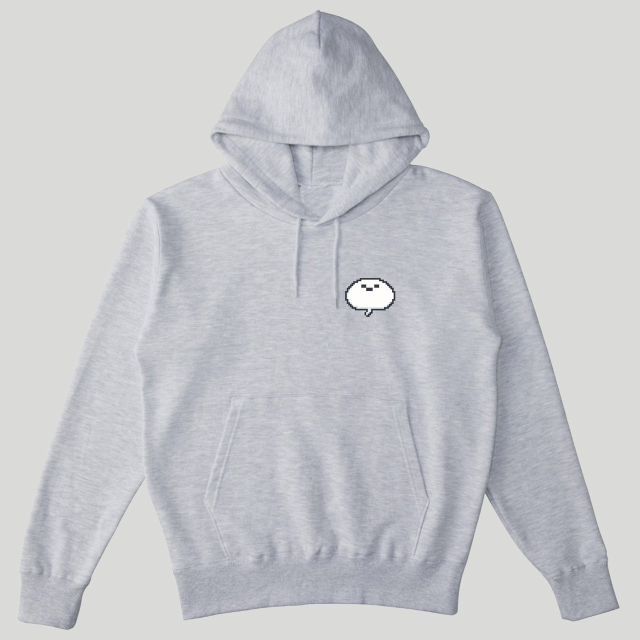 ドット画しろまんた刺繡パーカー