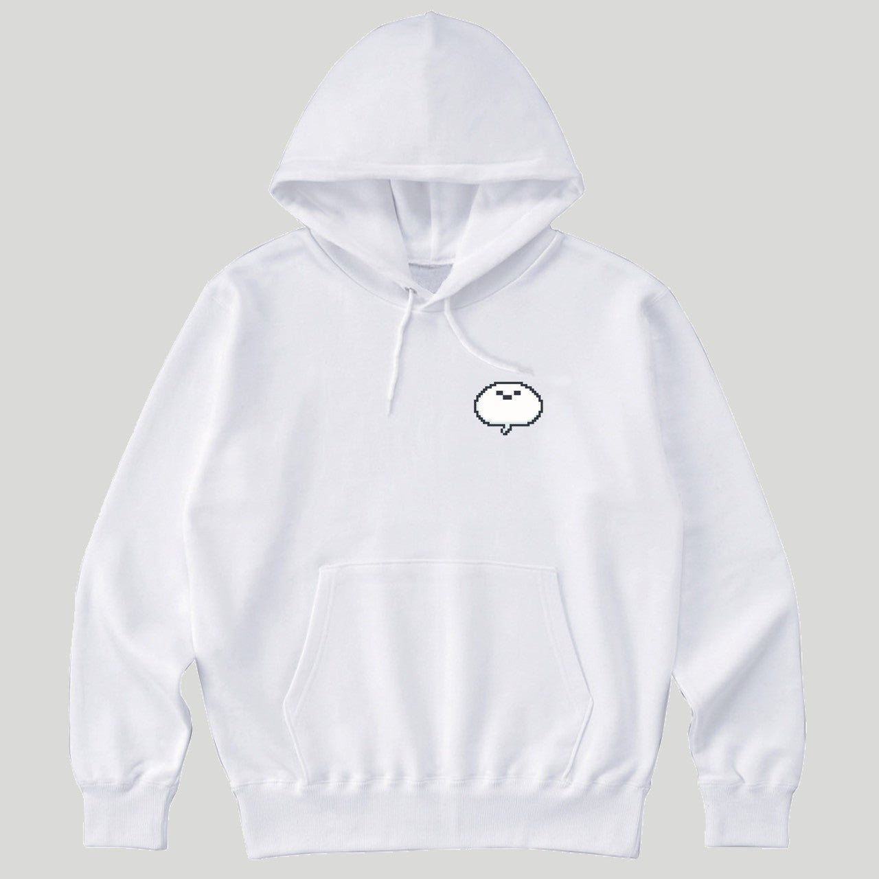 ドット画しろまんた刺繡パーカー