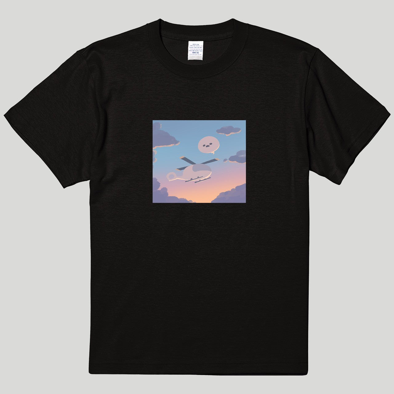 ヘリとしろまんたTシャツ