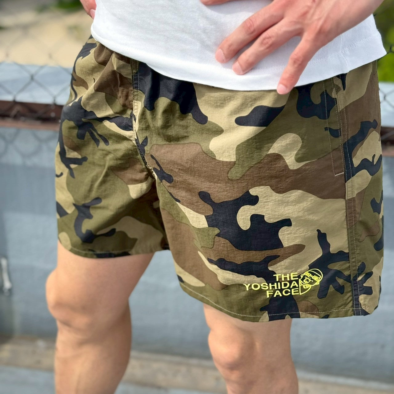 YOSHIDANOFACEナイロンショーツ