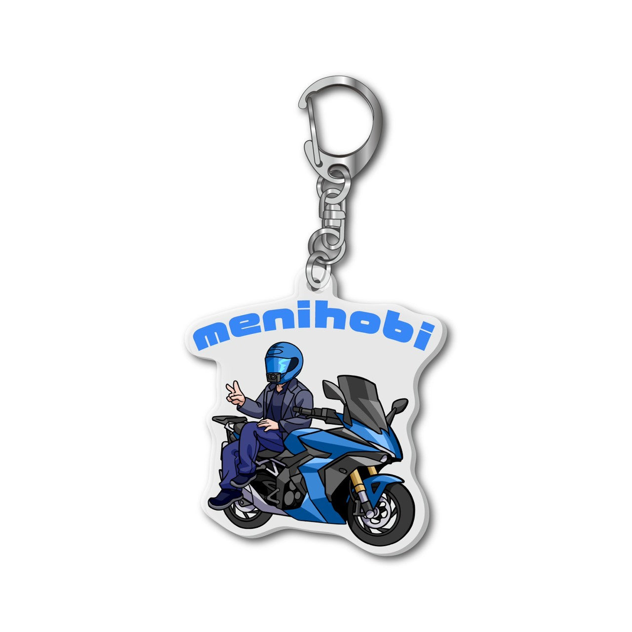 【送料無料】めにほびonバイクverアクキー