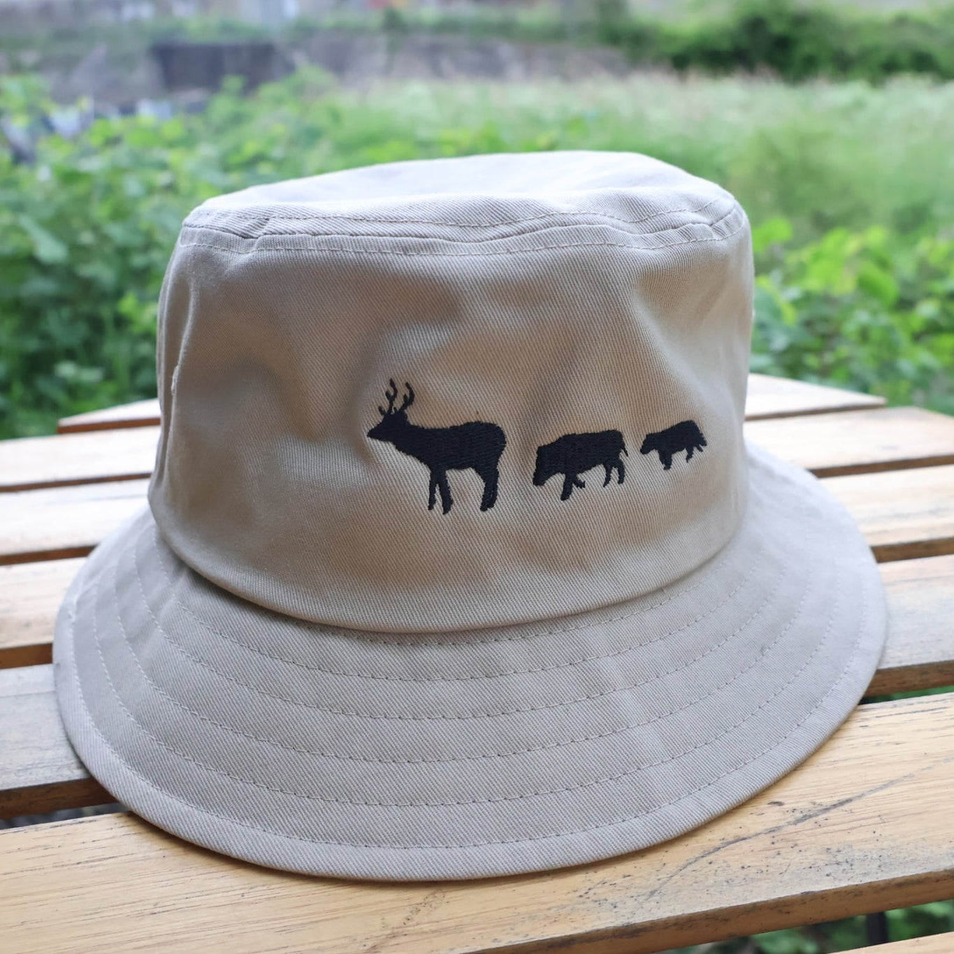 里山動物刺繍バケットハット – Orizum.world