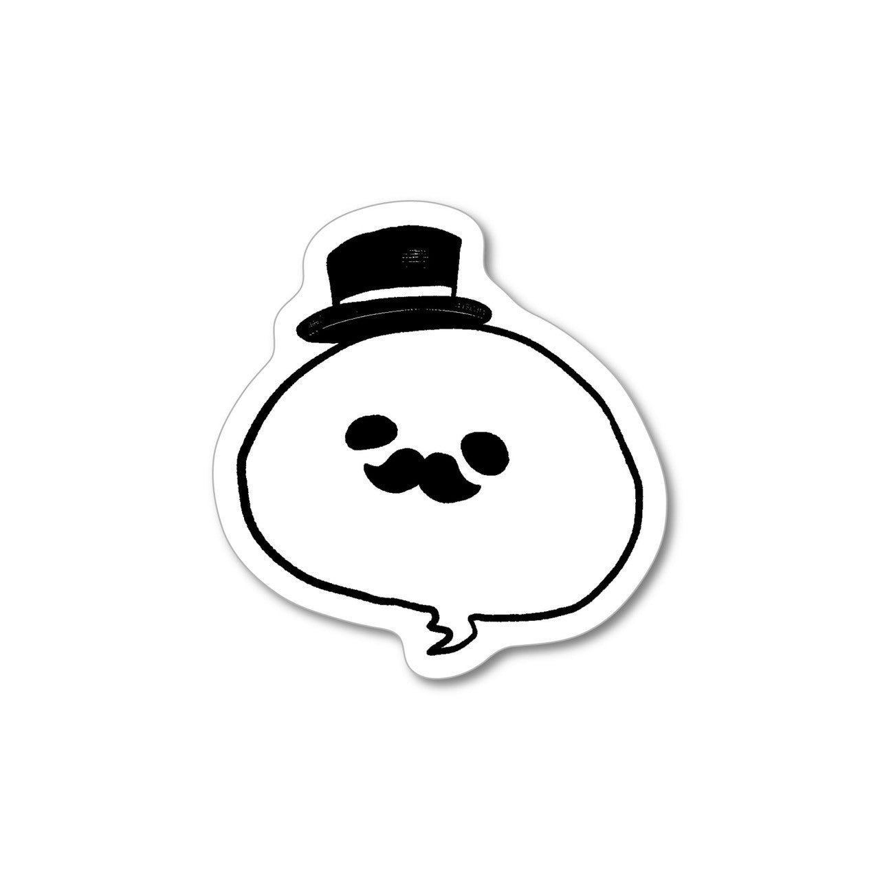 【送料無料】【耐水仕様】まんた紳士ステッカー