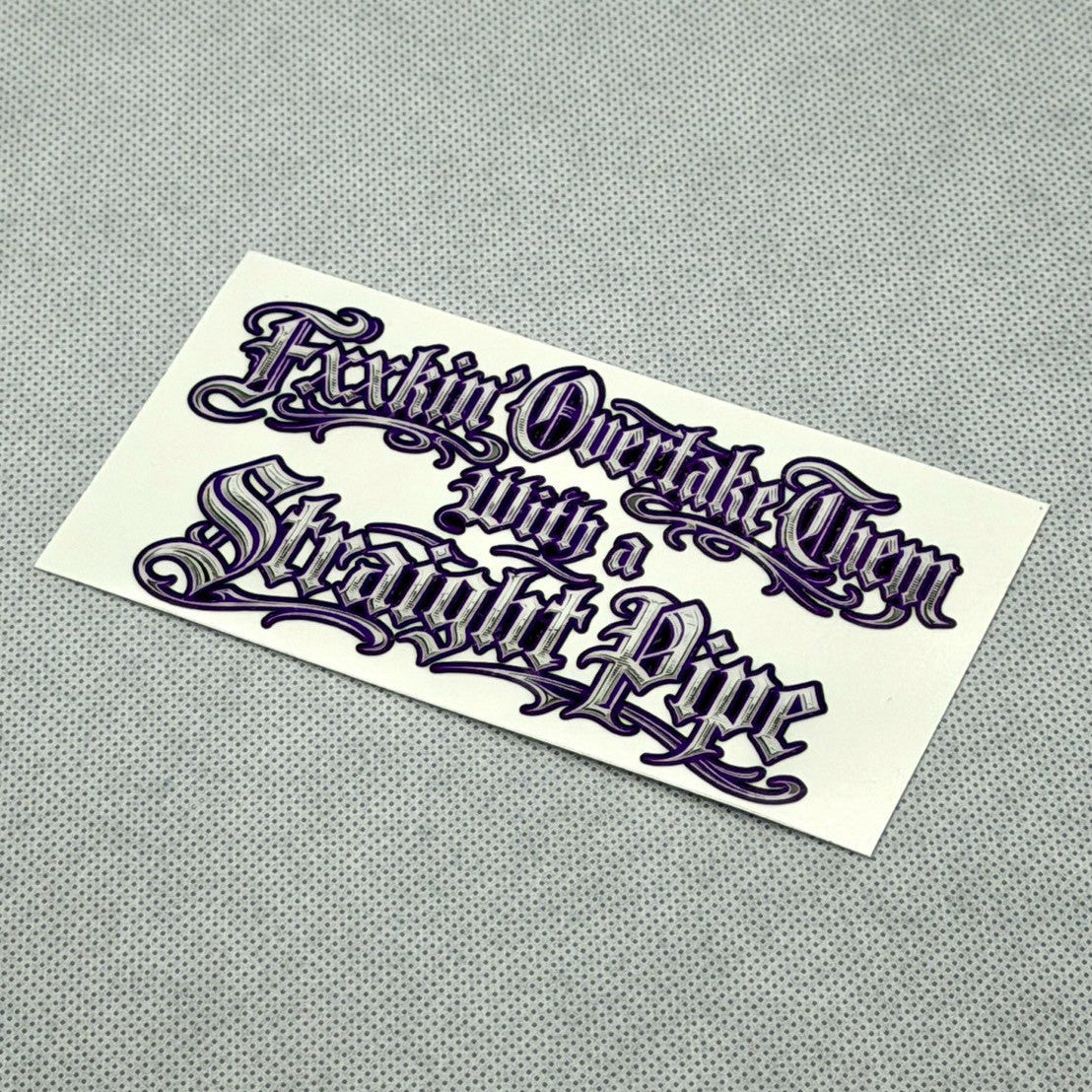 直管で追い越してやれ(English Ver)sticker