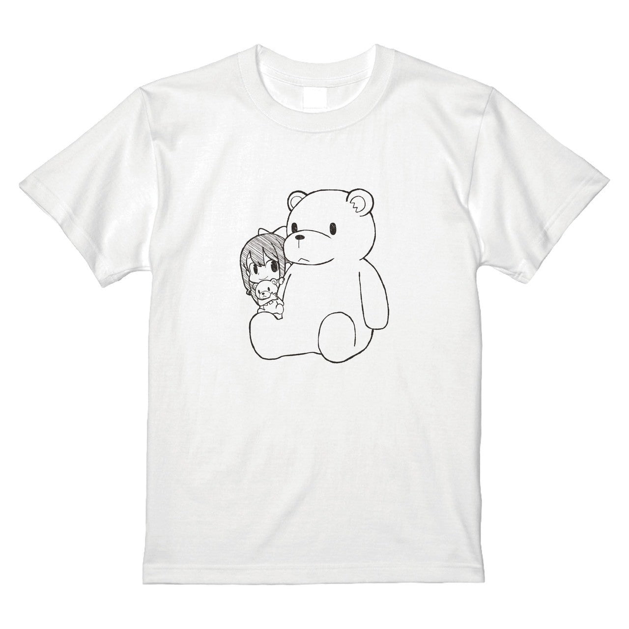 仲良し線画Tシャツ