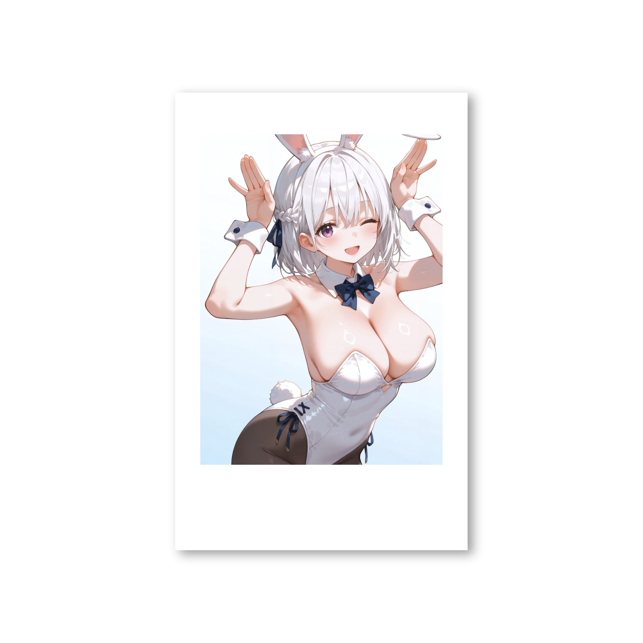 【送料無料】『七瀬茉白』チェキ風フォト（バニーガール）