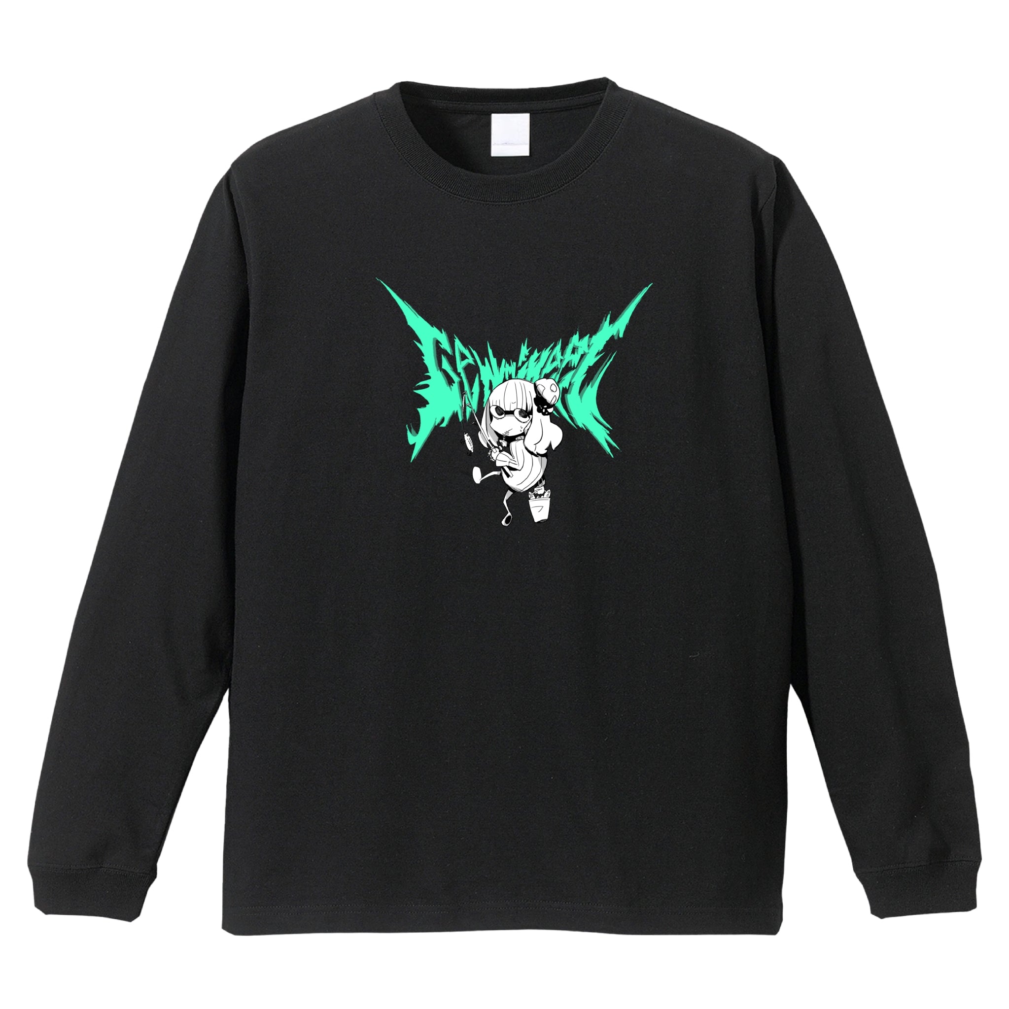 ヘビメタニートちゃん(クール)ロングTシャツ