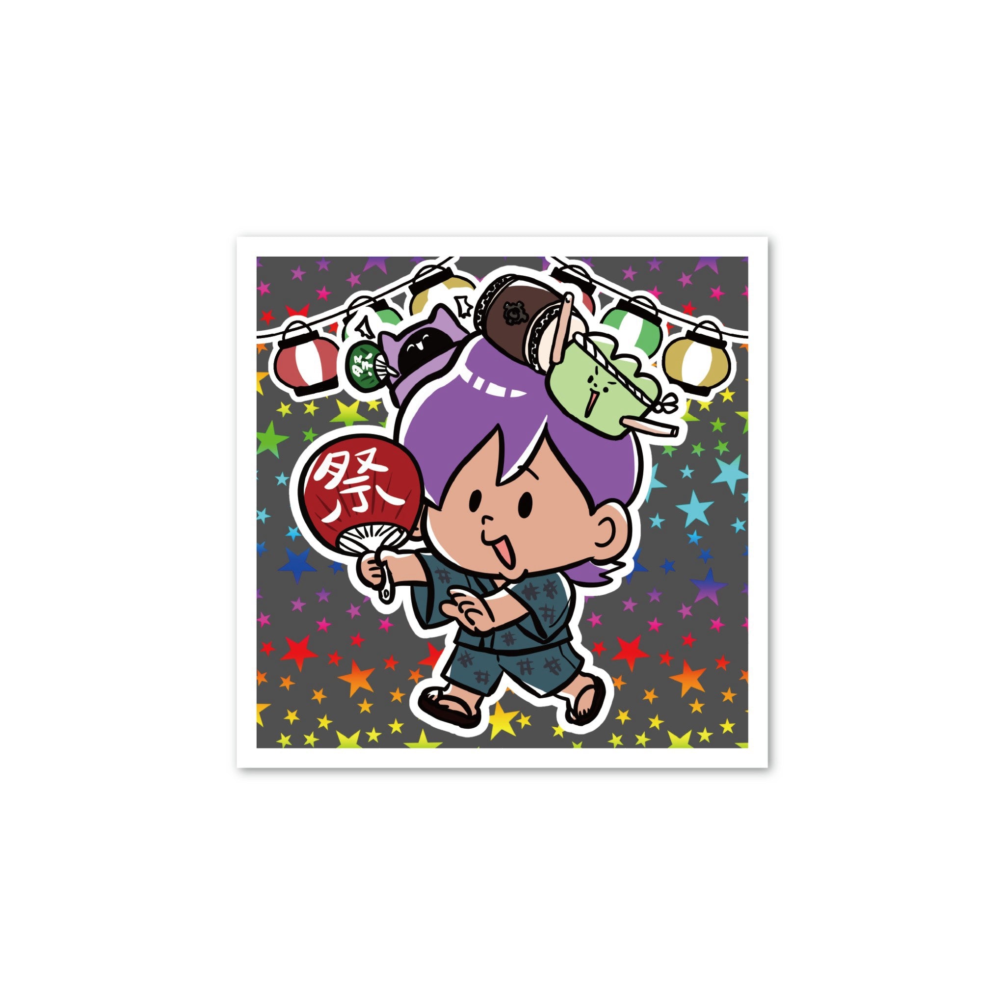 お祭りステッカー