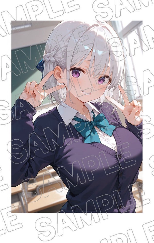 「七瀬茉白」チェキ風フォト 制服ver.