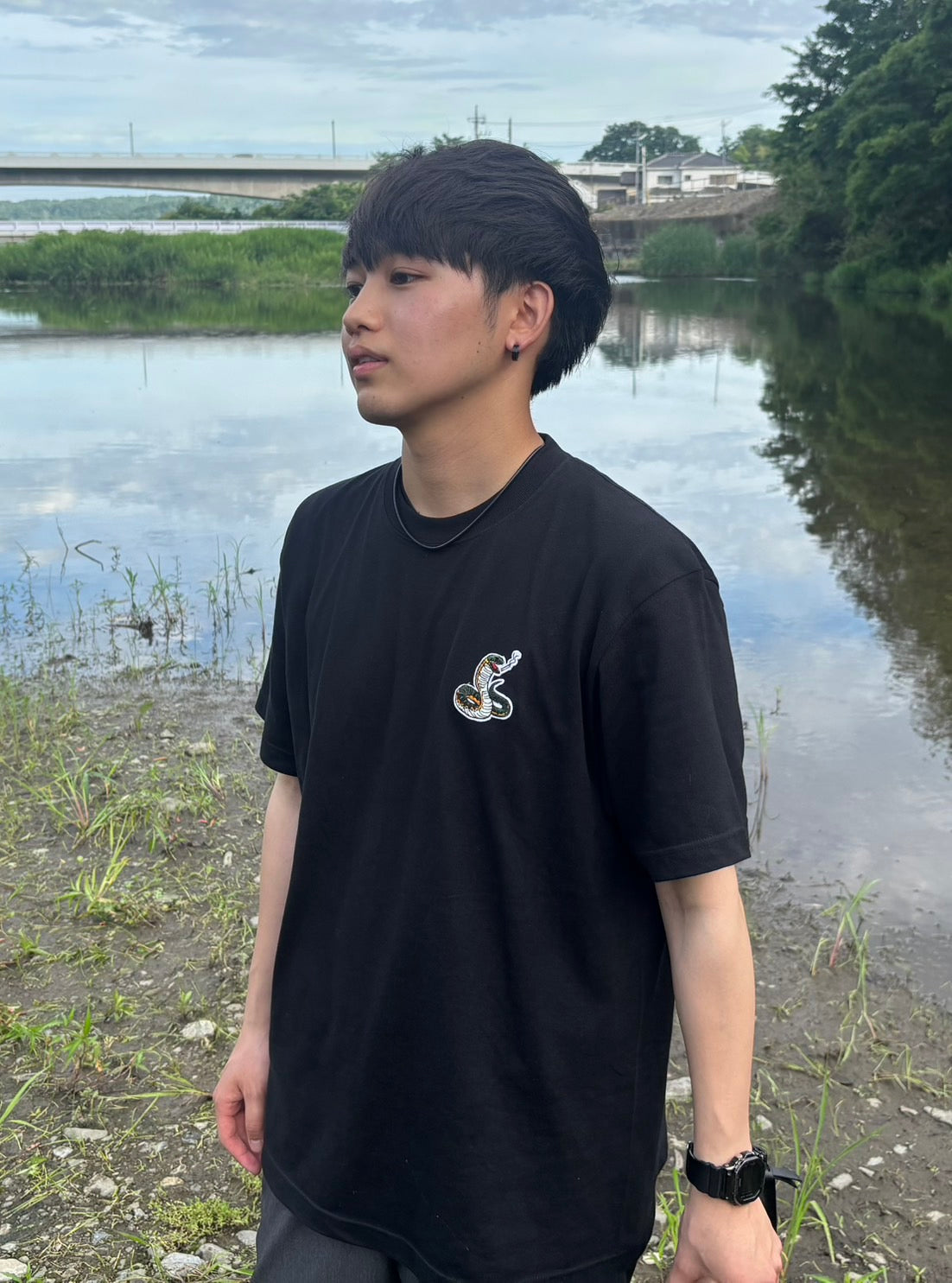 ヤマカガシワッペンTシャツ