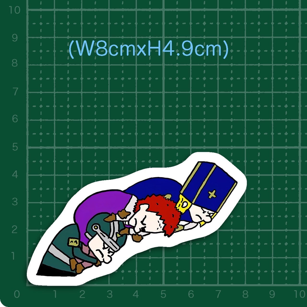 御三方ステッカー