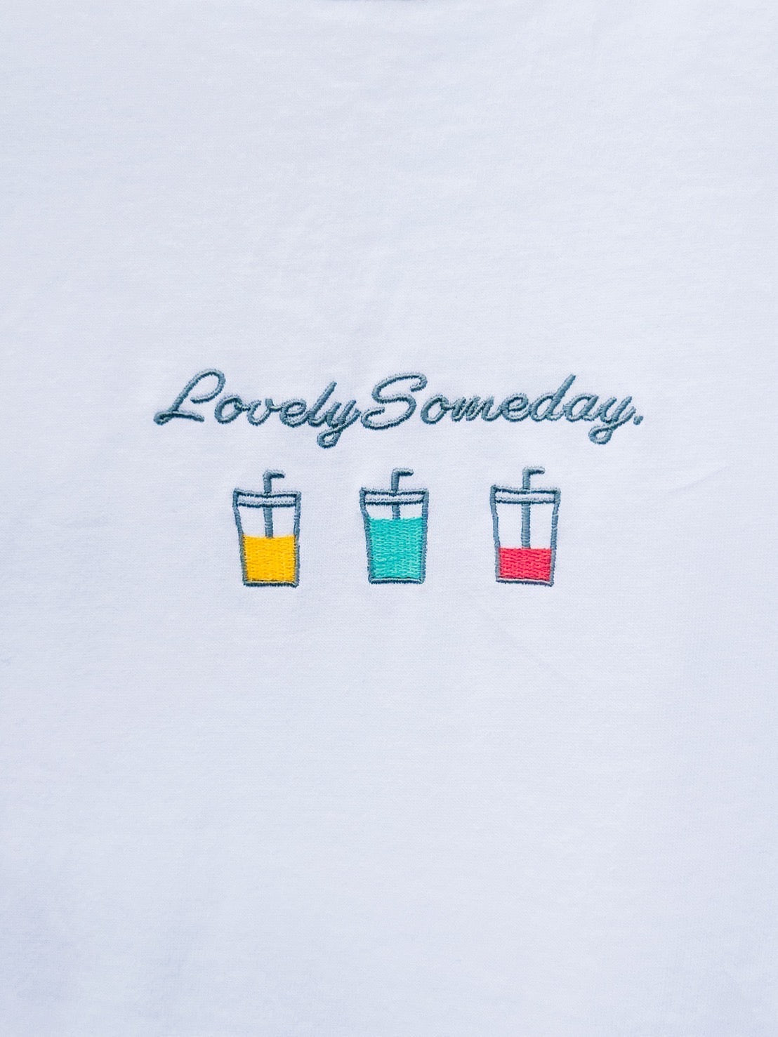 3ドリンク刺繍Tシャツ