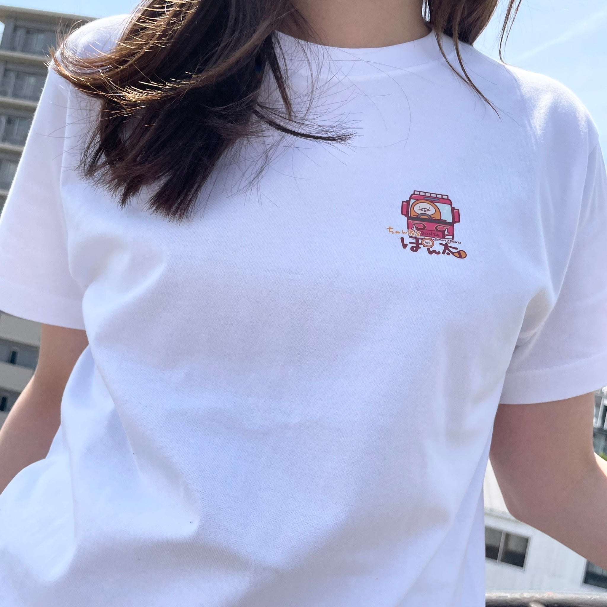 ぽことらＴシャツ　ホワイト