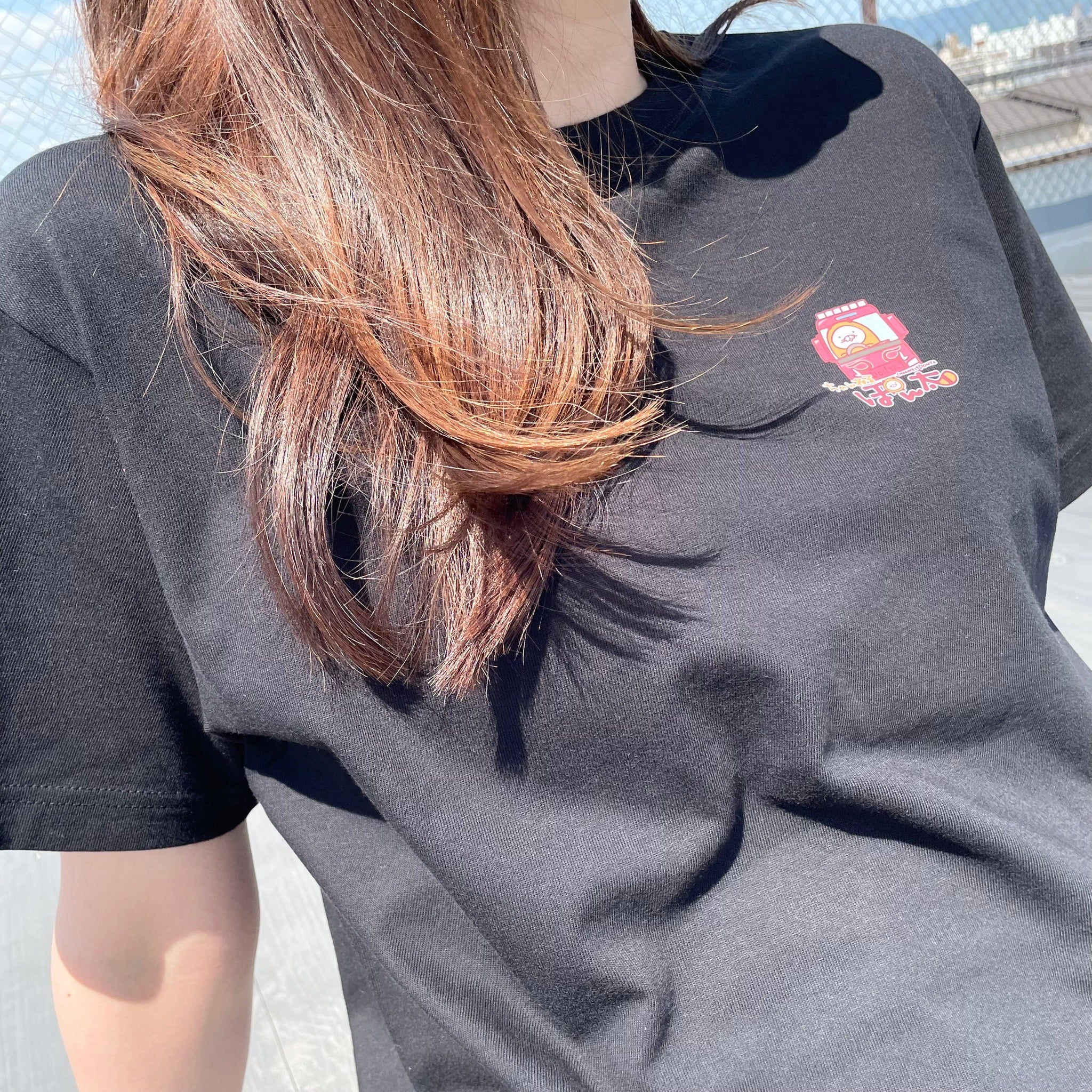 ぽことらＴシャツ　ブラック