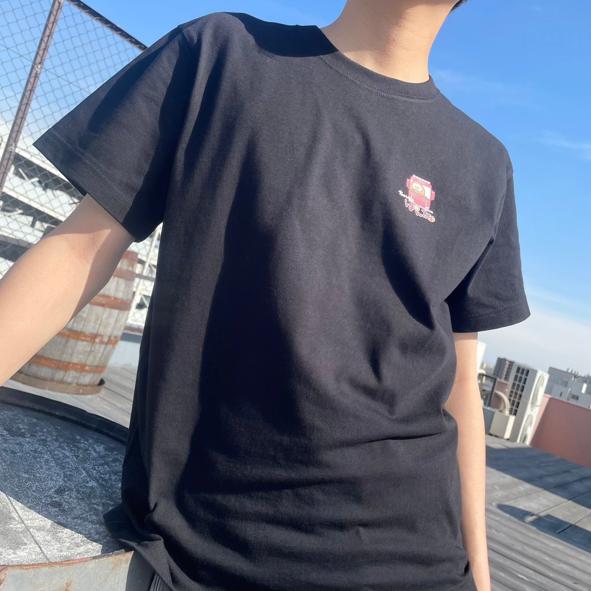 ぽことらＴシャツ　ブラック