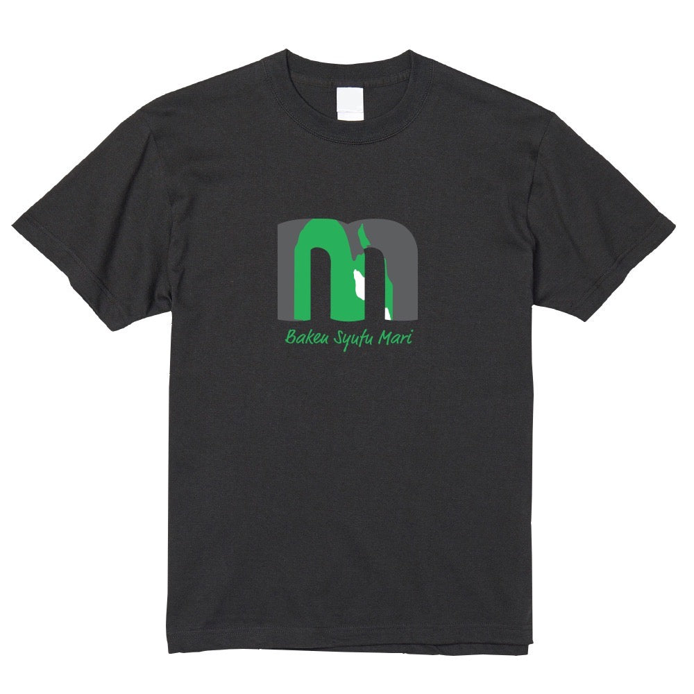 MロゴTシャツ　グレーブラック