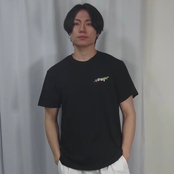 3色HIKARIN串Tシャツ　ブラック