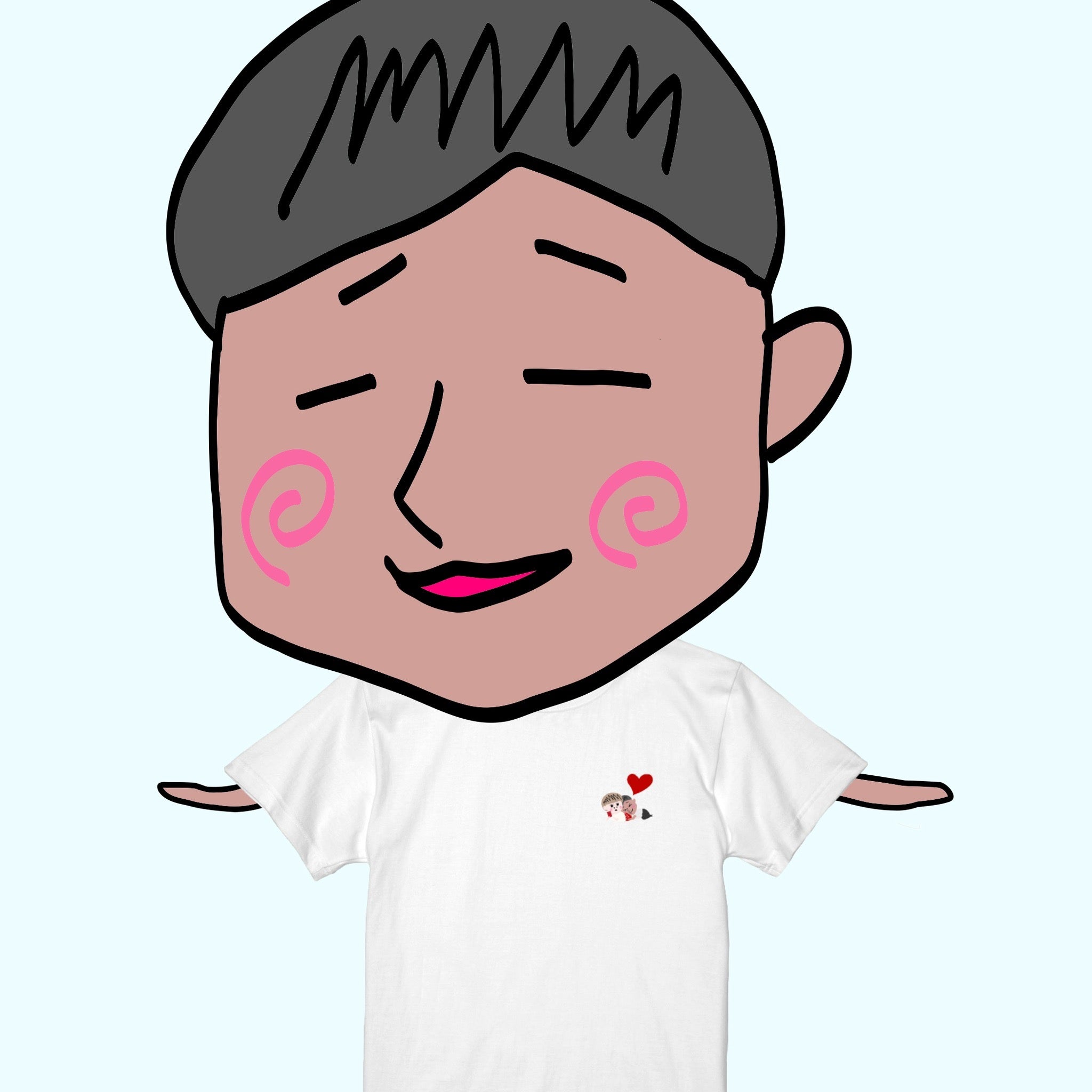 ☆ケツラブTシャツ　白