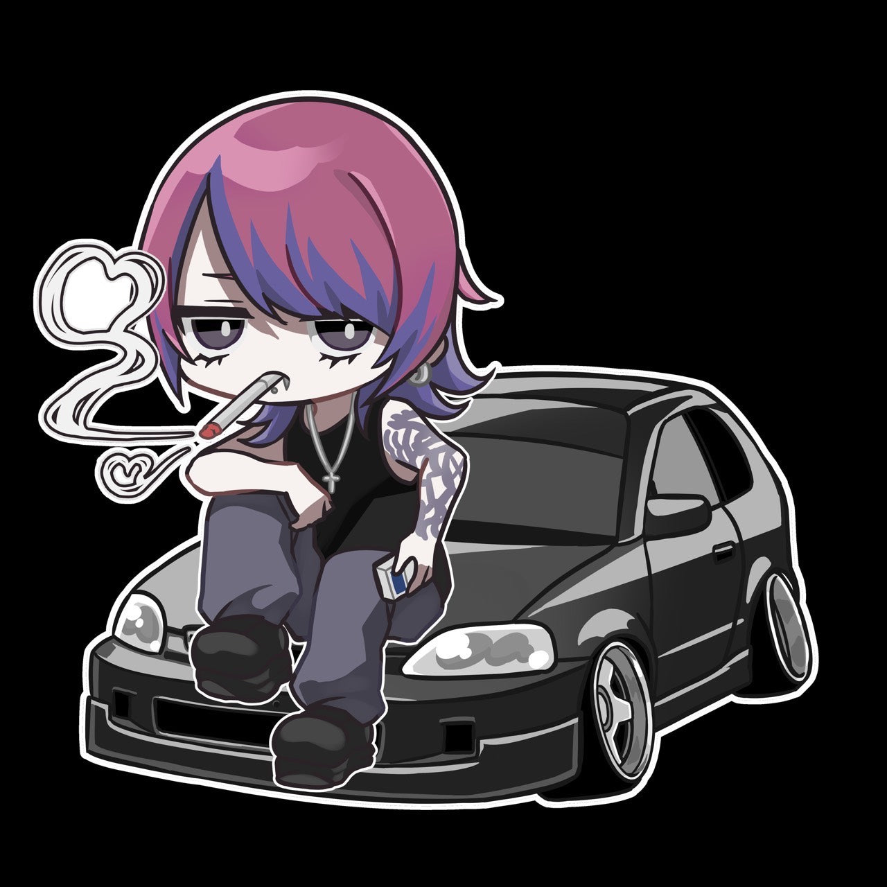 【数量限定】ゆせくんシビックステッカーⅡ(送料無料)