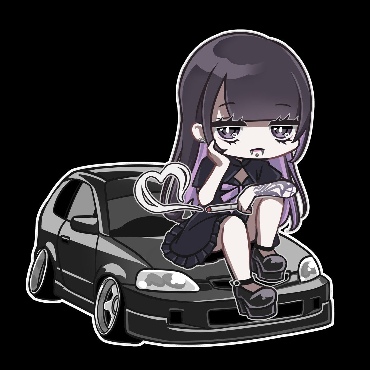 【数量限定】ゆせちゃんシビックステッカーⅡ(送料無料)