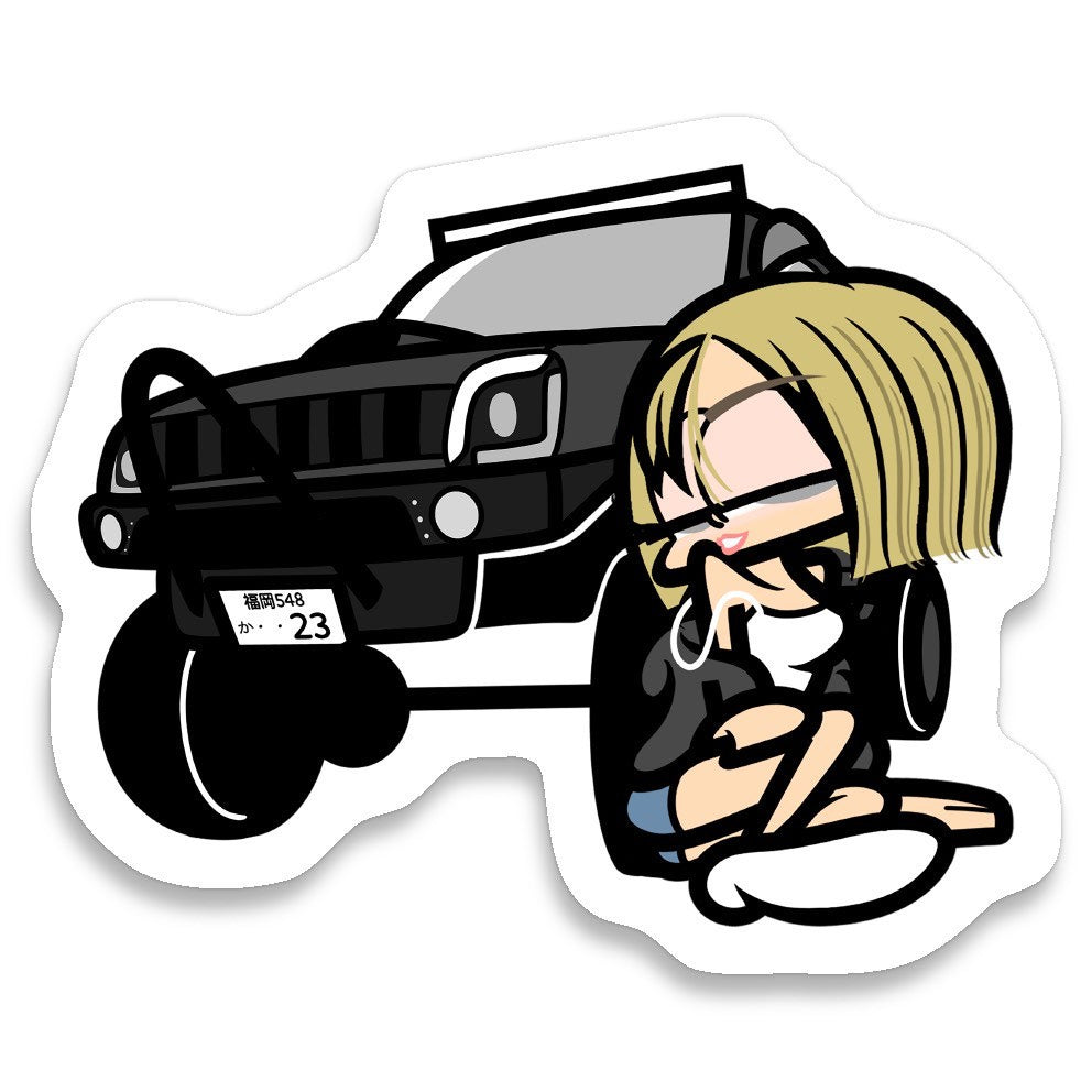 【野外仕様】ERIKA×Jimnyステッカー(送料無料)