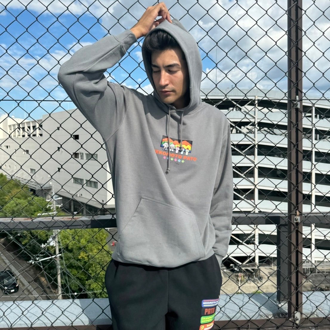 猫元パトドットパーカー(セットアップ不可)