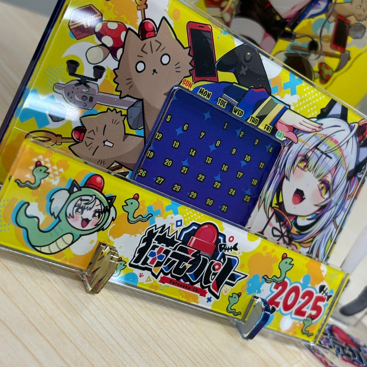 猫元パトアクリルカレンダー