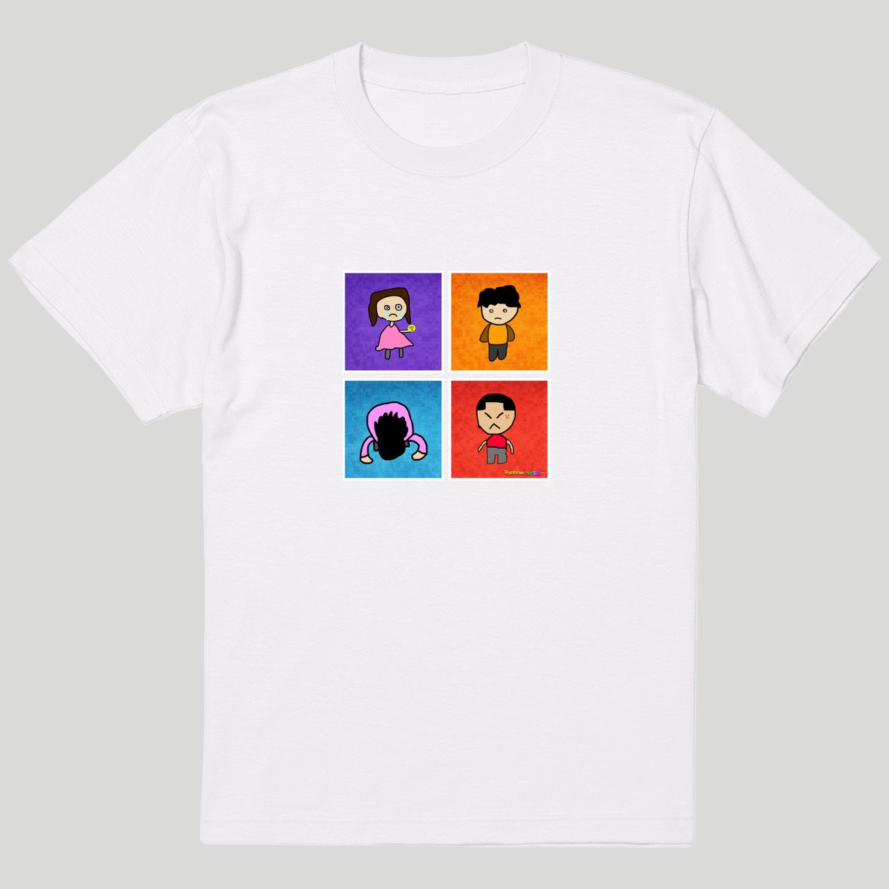 手描き4人Tシャツ