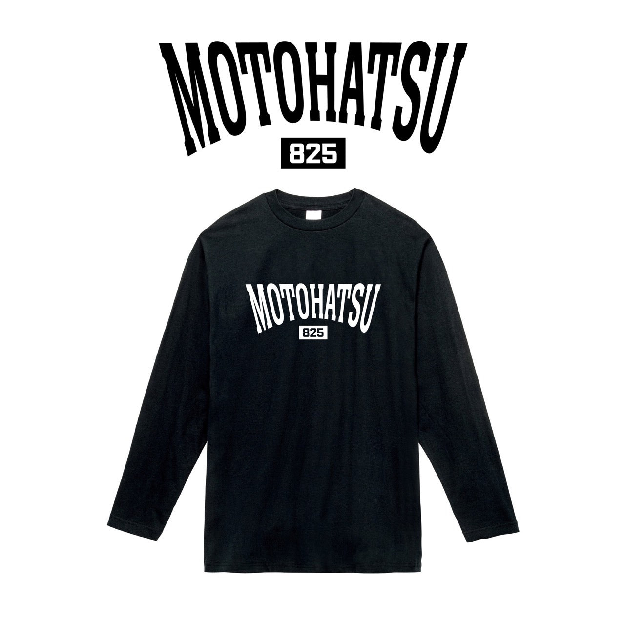 MOTOHATSUロングＴシャツ　ブラック
