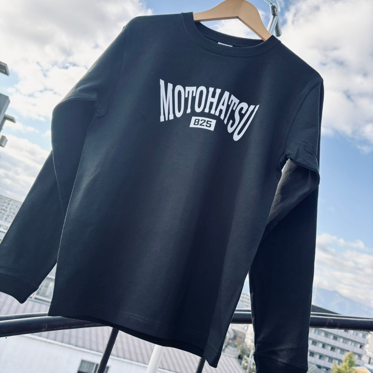 MOTOHATSUロングＴシャツ　ブラック
