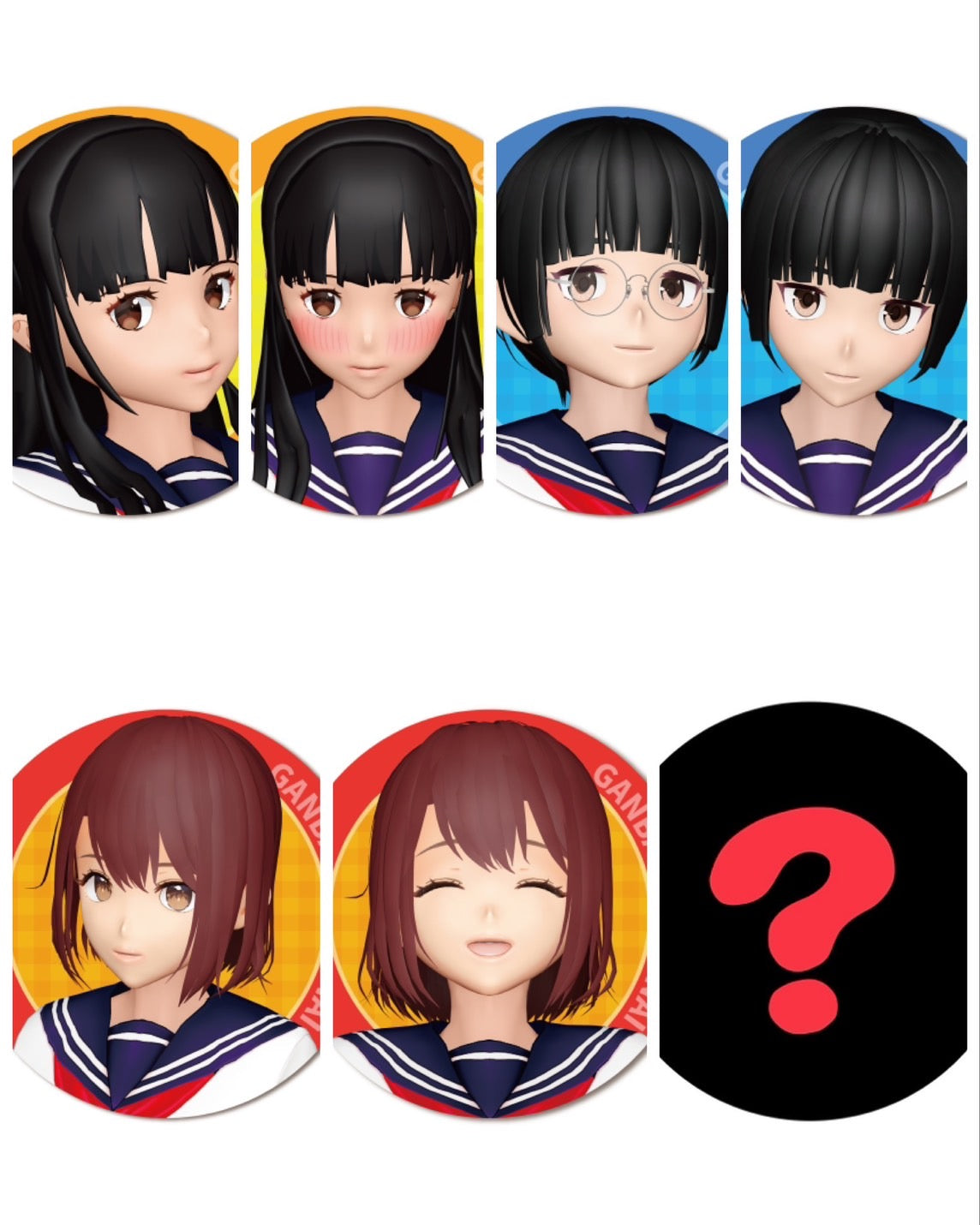 ランダム缶バッジ(全6種)＋シークレット1種