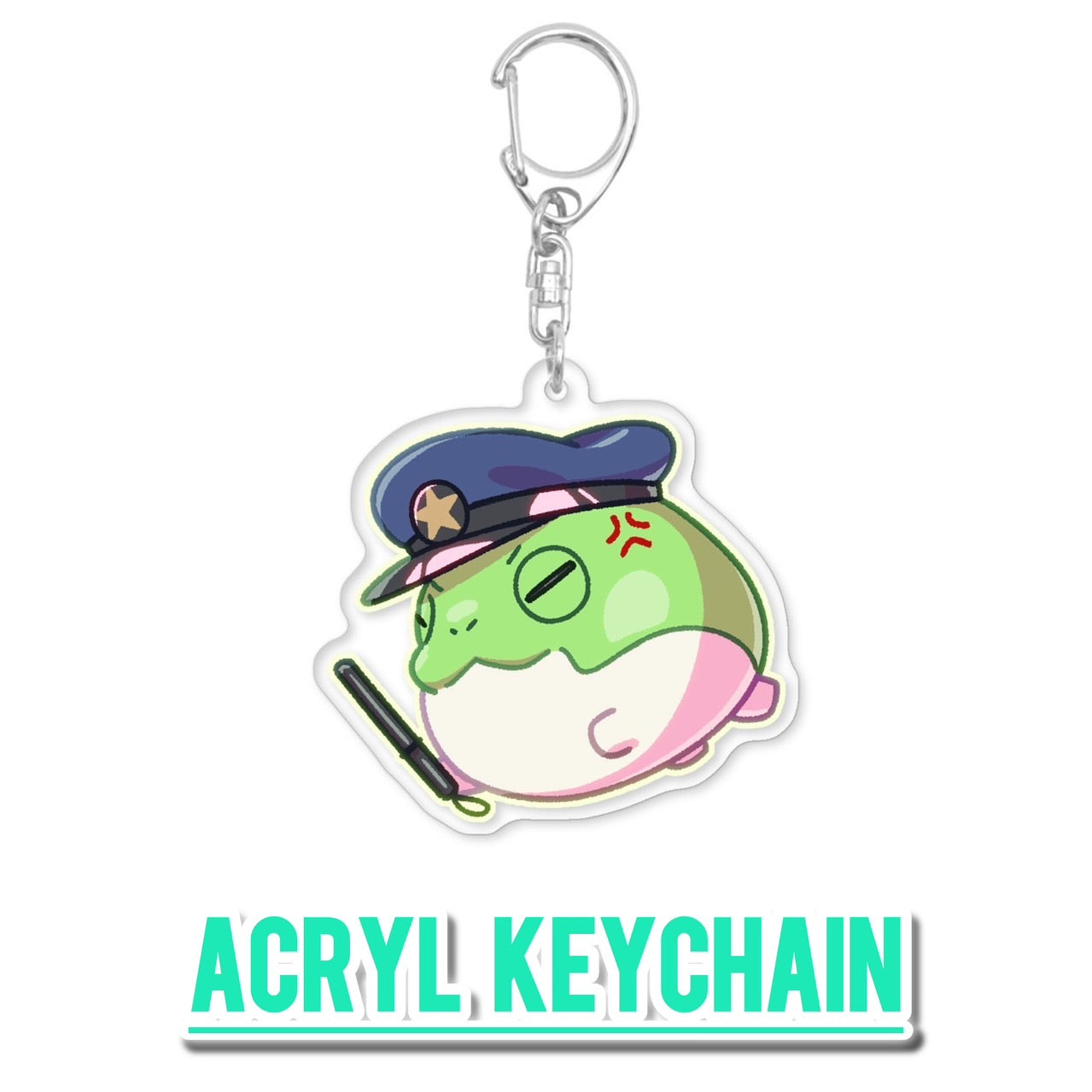 △.DELUTAYA Frog Keychain
