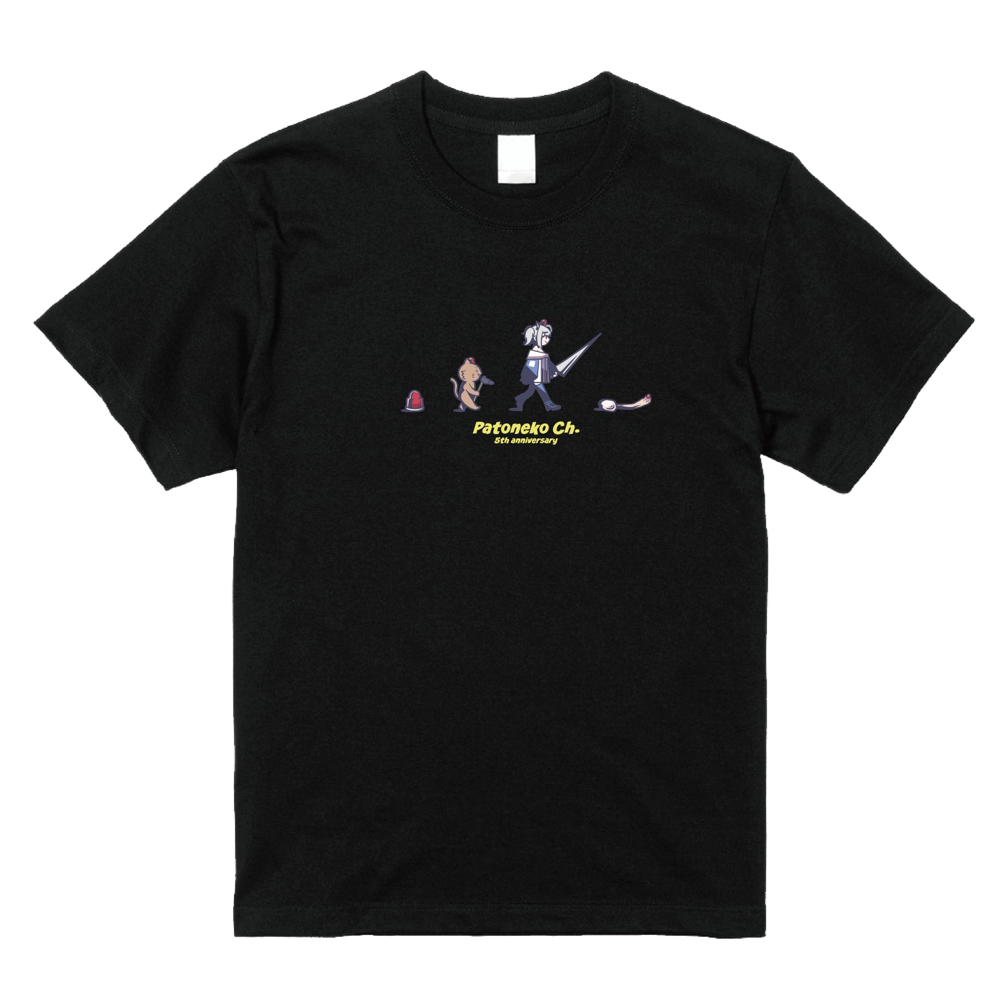 猫元パト進化Tシャツ