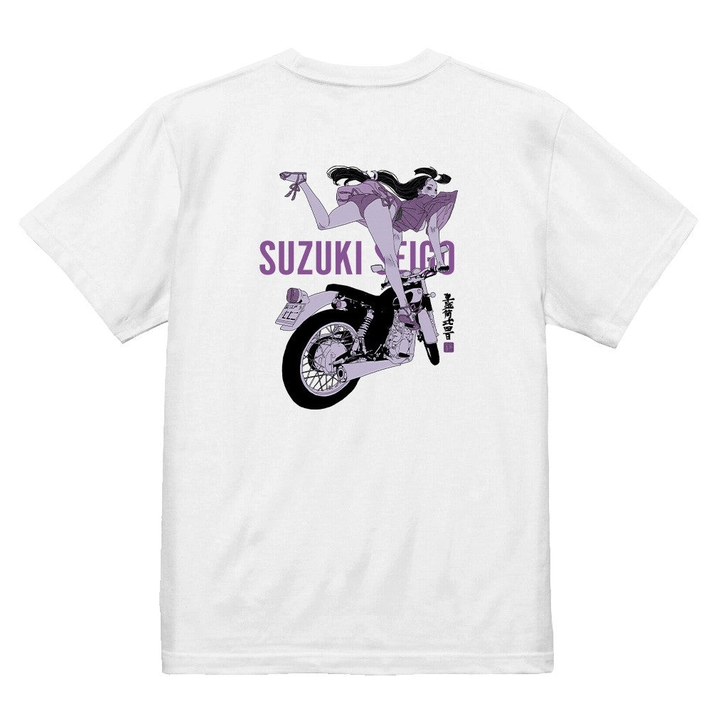 【単気筒式四百】両面プリントTシャツ