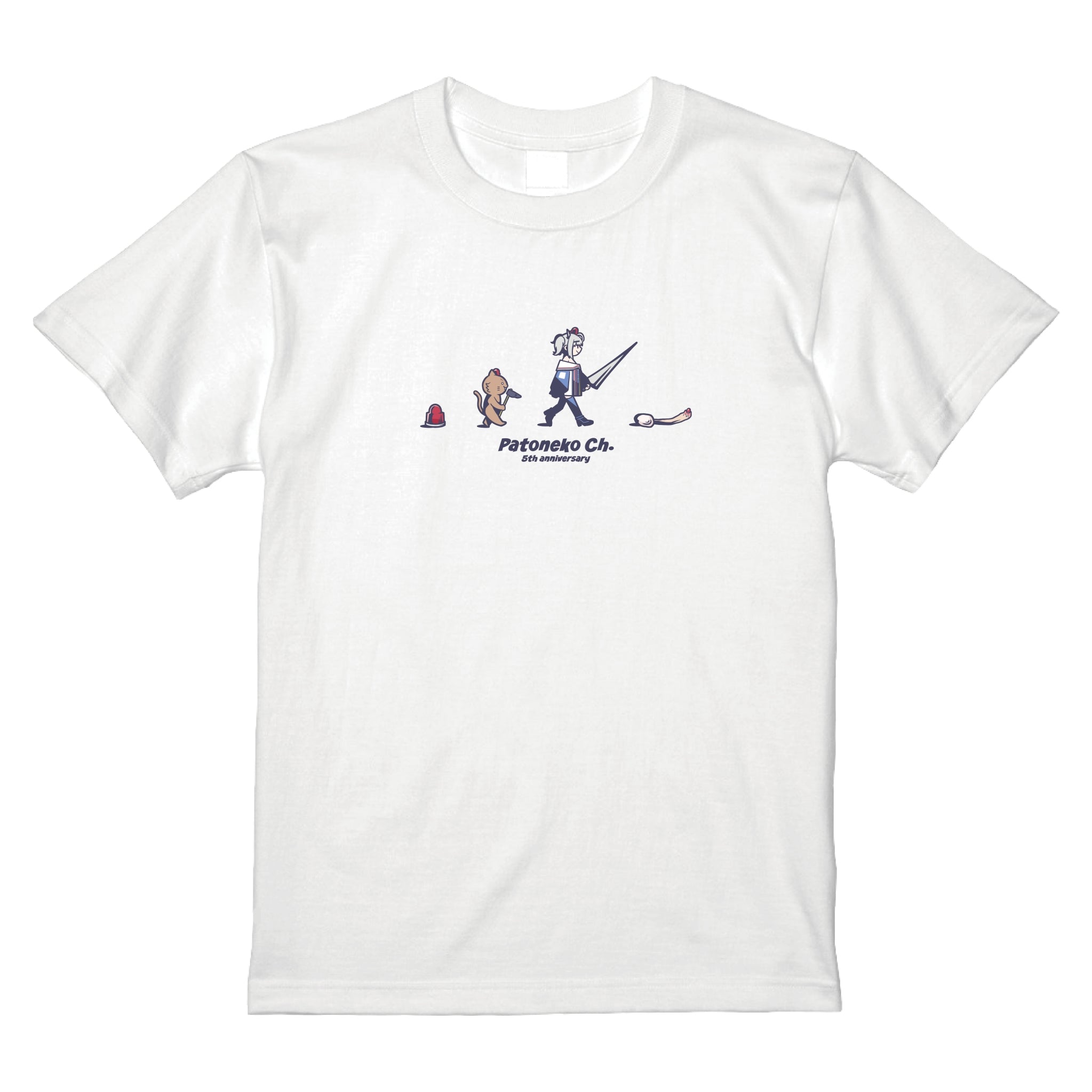 猫元パト進化Tシャツ