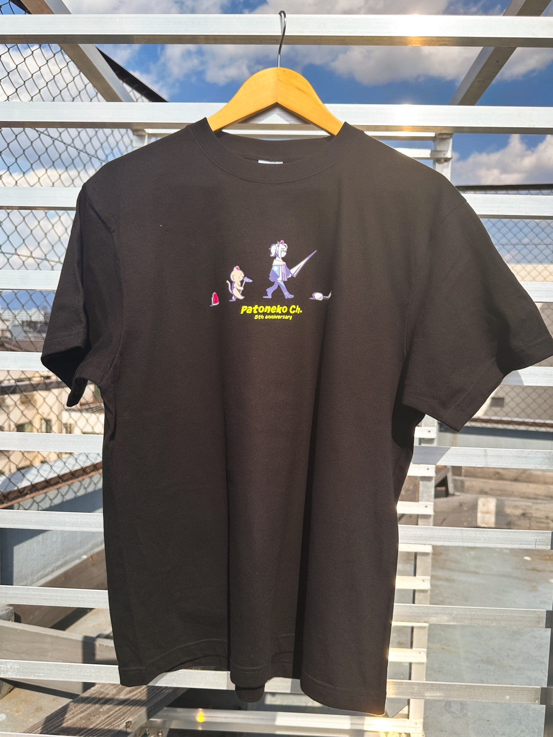 猫元パト進化Tシャツ