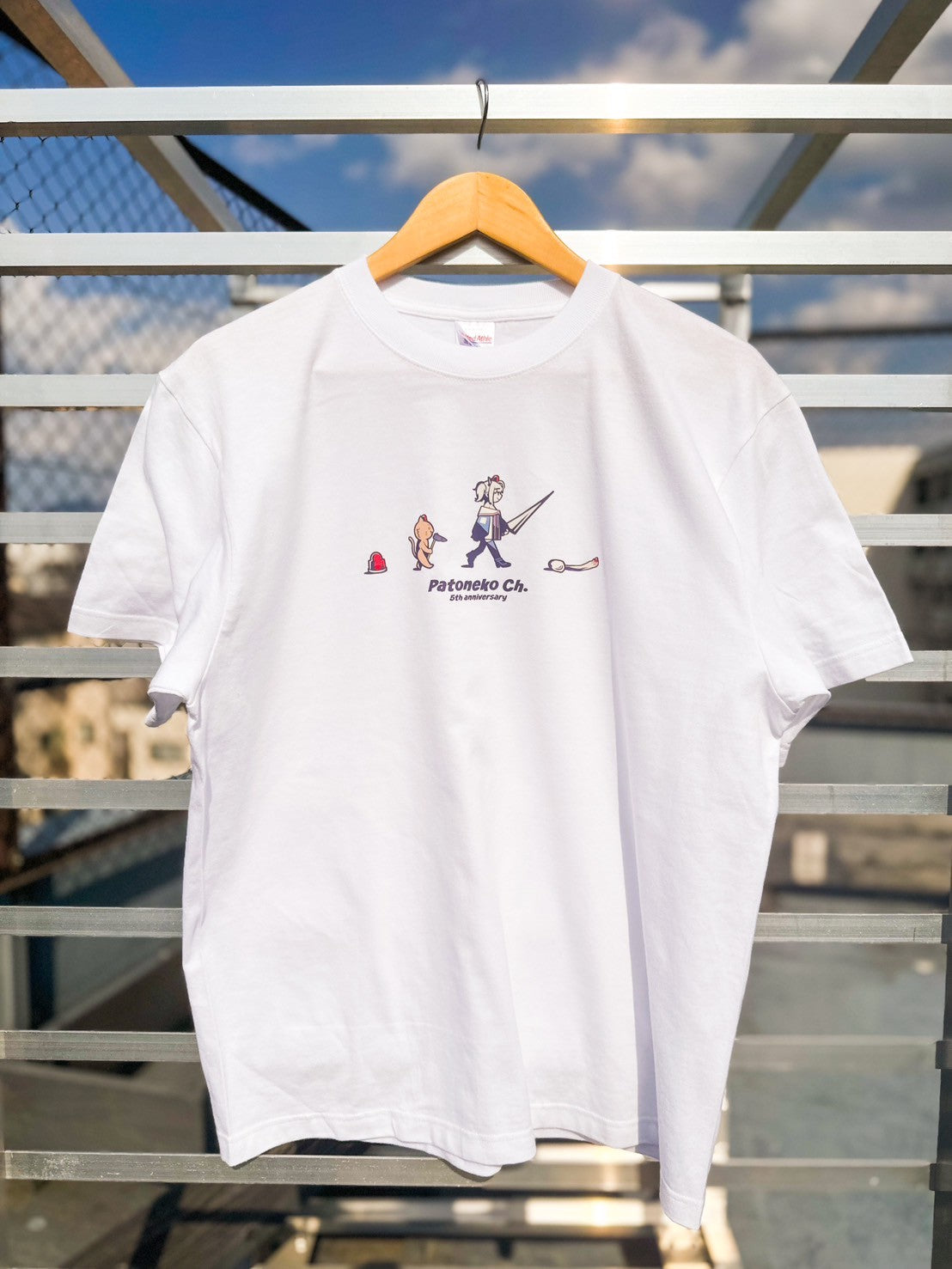 猫元パト進化Tシャツ