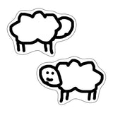 通りすがりのひつじちゃんダイカットクッション