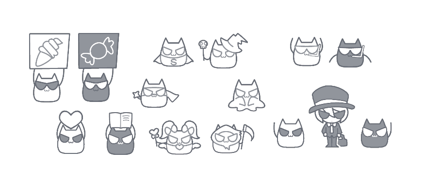 A.B & ブラック & ホワイト マグカップ